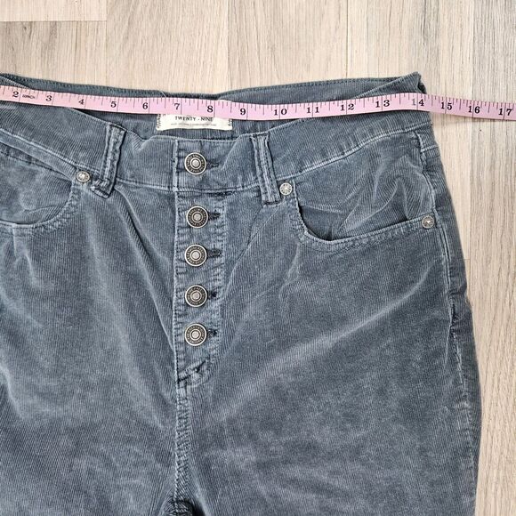 We The Free People Womens Gray Skinny Corduroy Pants Size 8/29 - Picture 6 of 13